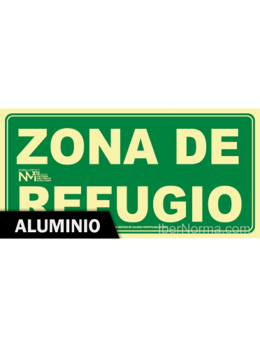 Señal Aluminio - SIA Zona de Refugio silla ruedas - NMZ (Normaluz)