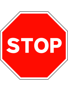 Vinilo adhesivo - STOP para suelos - IberNorma