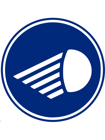 Vinilo adhesivo - Obligatorio luces encendidas para suelos - IberNorma