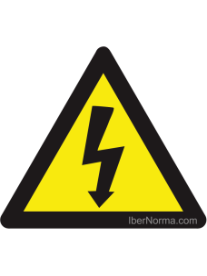 Señal Triangulo con Rayo (Eléctrico) - PVC - NMZ (Normaluz)
