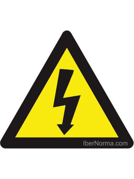Señal Triangulo con Rayo (Eléctrico) - PVC - NMZ (Normaluz) Señal Triangulo con Rayo (Eléctrico) - PVC - NMZ (Normaluz)