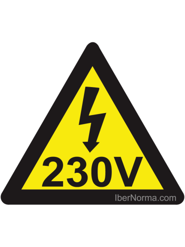 Señal Triángulo 230V (Eléctrico) - PVC - NMZ (Normaluz)