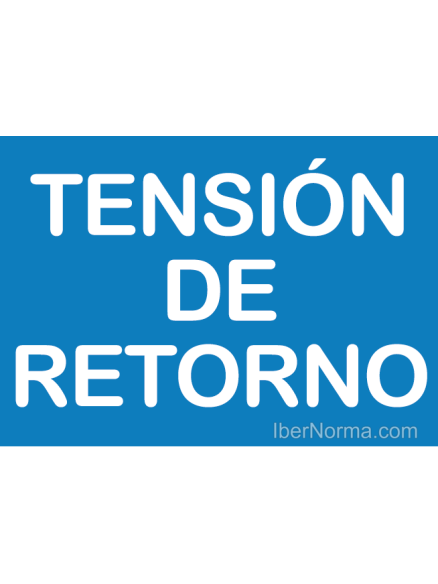 Señal Tensión de Retorno (Eléctrico) - PVC - NMZ (Normaluz)