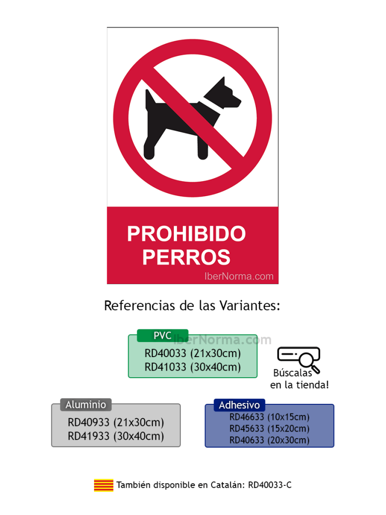 Señal cartel placa de pvc prohibiciones restricciones prohibido el paso  perro - AliExpress