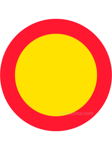 Señal TR-100 Circulación prohibida - Acero termolacado - NMZ (Normaluz)