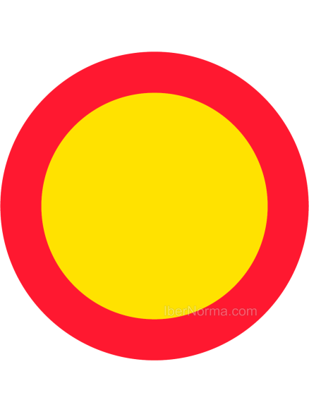 Señal TR-100 Circulación prohibida - Acero termolacado - NMZ (Normaluz)