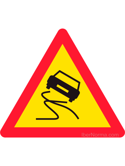 Señal TP-19 Pavimento deslizante - Acero termolacado - NMZ (Normaluz)