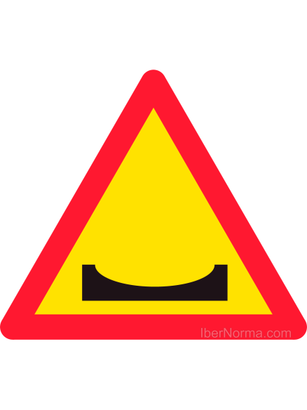 Señal TP-15b Badén - Acero termolacado - NMZ (Normaluz)