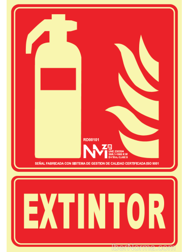 Señal Extintor - PVC - NMZ (Normaluz)