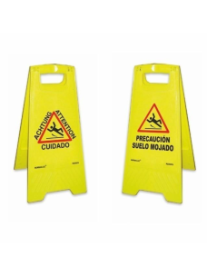 Panell groc Precaució Terra mullat (Catalán - Català) - NMZ (Normaluz)