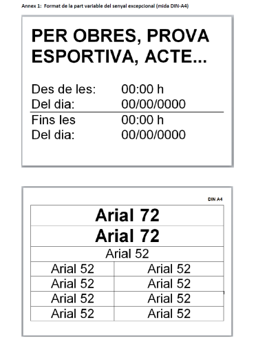Senyalització excepcional Prohibit aparcar (Homologat per Barcelona BCN) - 60x105cm PVC Forex - IberNorma