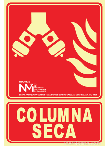 Señal Columna Seca - PVC - NMZ (Normaluz)