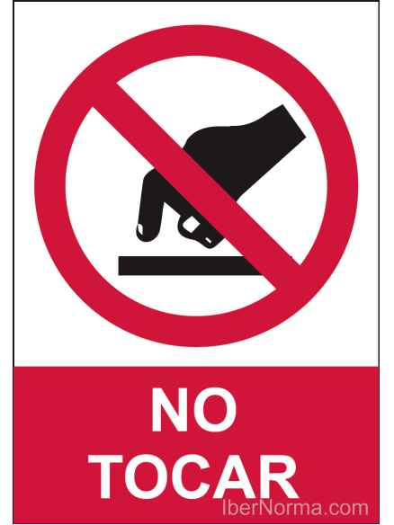Señal No tocar - PVC - NMZ (Normaluz)