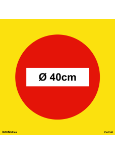 Señalización excepcional R101 Entrada prohibida - 55x55cm PVC Forex - IberNorma 2