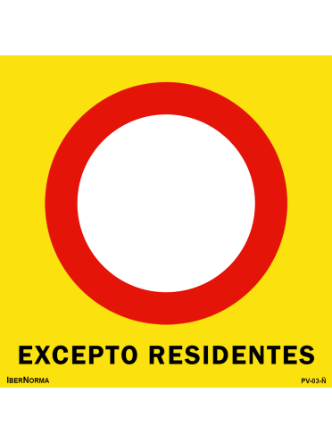 Señalización excepcional R100 Circulación prohibida - 55x55cm PVC Forex - IberNorma