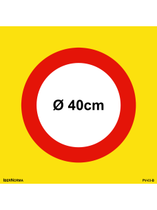 Señalización excepcional R100 Circulación prohibida - 55x55cm PVC Forex - IberNorma 2