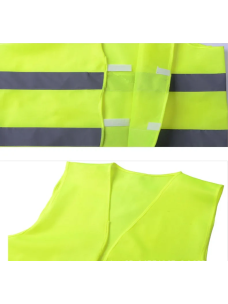 Chaleco reflectante amarillo de Alta visibilidad y transpirable - Talla única - IberNorma 2
