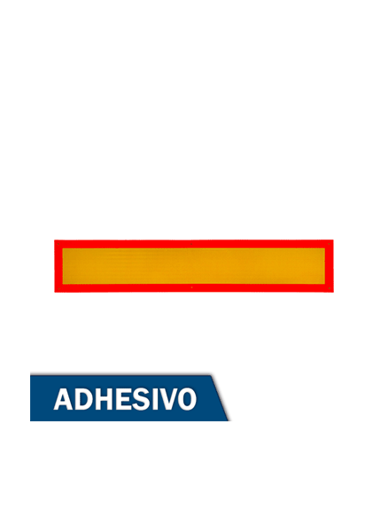 Placa V6 Vehículo largo Adhesiva - 1130x195mm homologada - IberNorma