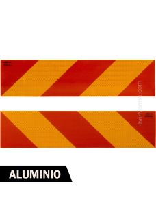 (2ud.) Placas Aluminio V6 Vehículo pesado  - 565x140mm homologada - IberNorma