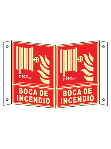 Señal panorámica Boca de Incendios BIE - PVC - NMZ (Normaluz)