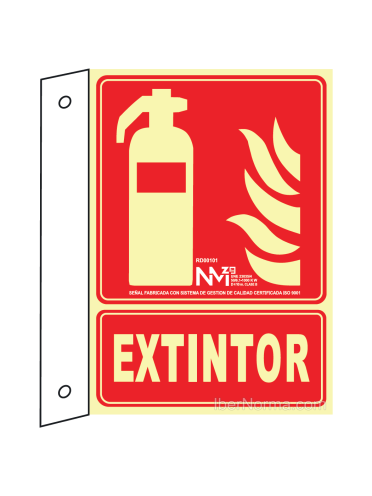 Señal en Banderola Extintor - PVC - NMZ (Normaluz)