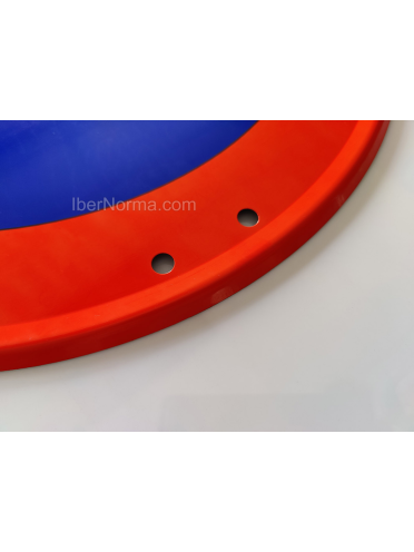 Señal R-400 Dirección obligatoria - Acero termolacado - NMZ (Normaluz)