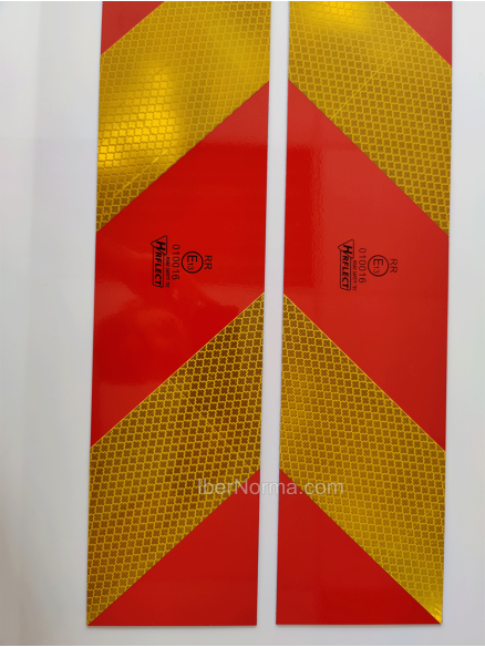 (2ud.) Placas Aluminio V6 Vehículo pesado  - 565x140mm homologada - IberNorma