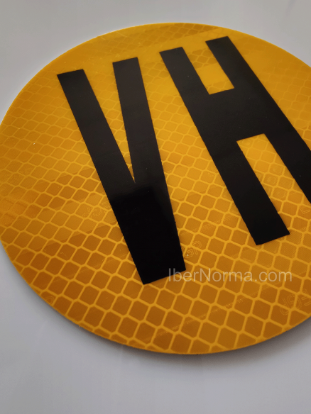 Señal V14 Placa aprendizaje de conducción Homologada - Aluminio 20x30cm  reflectante - IberNorma