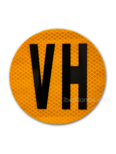 Señal VH Vehículo histórico Homologada - Aluminio Ø118mm reflectante - IberNorma