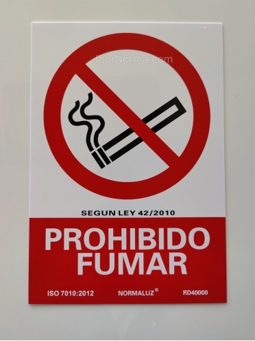 Señal Prohibido fumar - PVC - NMZ (Normaluz)