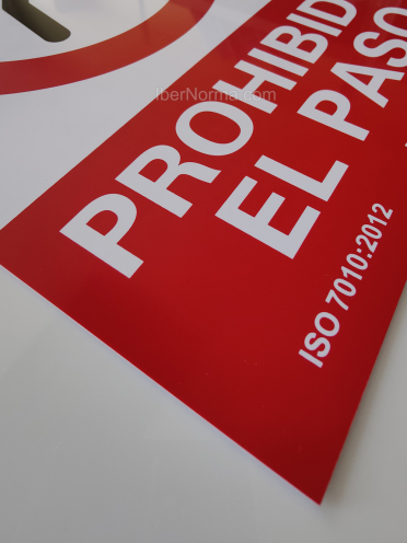 Señal Prohibido el paso - PVC - NMZ (Normaluz)