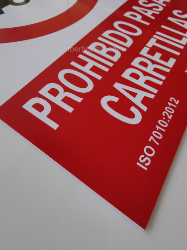 Señal Prohibido pasar carretillas - PVC - NMZ (Normaluz)