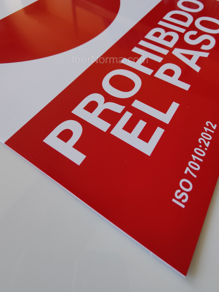 Señal Prohibido el paso - PVC - NMZ (Normaluz)