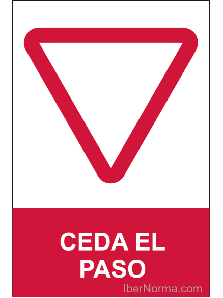 Señal Ceda el paso - PVC - NMZ (Normaluz)