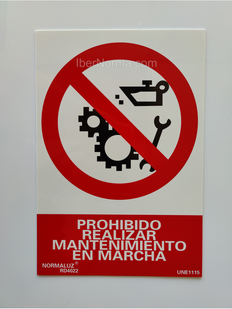 Cartel señalización PROHIBIDO EL PASO - MRM Maquinaría