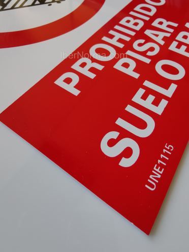 Señal Prohibido pisar Suelo frágil - PVC - NMZ (Normaluz)