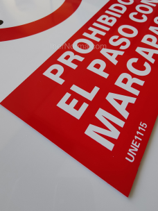 Señal Prohibido el paso con marcapasos - PVC - NMZ (Normaluz) 2