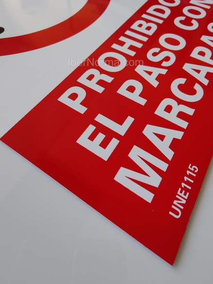 Señal Prohibido el paso con marcapasos - PVC - NMZ (Normaluz)