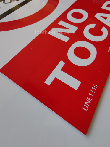 Señal No tocar - PVC - NMZ (Normaluz)