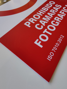 Señal Prohibido cámaras fotográficas - PVC - NMZ (Normaluz) 2