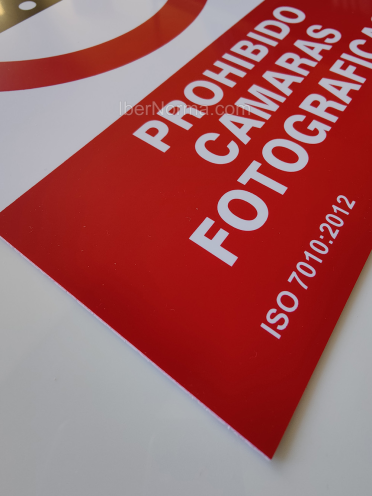 Señal Prohibido cámaras fotográficas - PVC - NMZ (Normaluz)