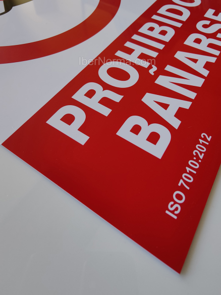 Señal Prohibido bañarse - PVC - NMZ (Normaluz)