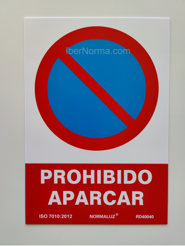 Señal Prohibido aparcar - PVC - NMZ (Normaluz)