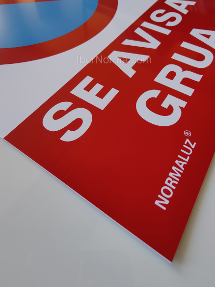 Señal Prohibido aparcar Se avisa grúa - PVC - NMZ (Normaluz)