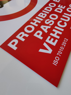 Señal Prohibido el paso de vehículos - PVC - NMZ (Normaluz) 2
