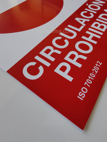 Señal Circulación prohibida - PVC - NMZ (Normaluz)