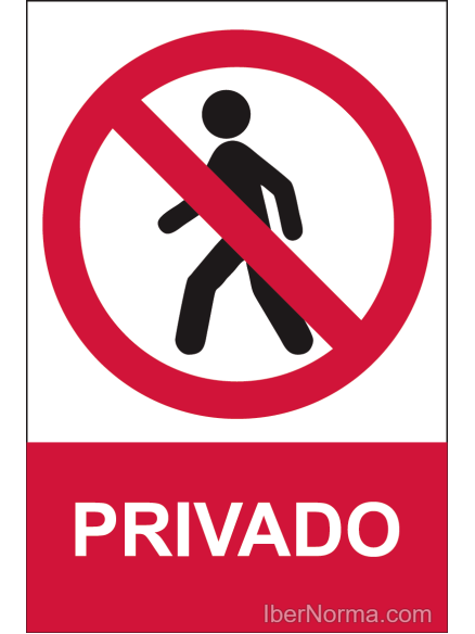 Señal Privado - PVC - NMZ (Normaluz)