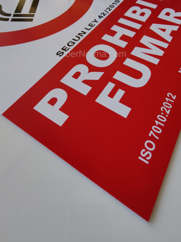 Senyal Prohibit fumar (Català - Catalán) - PVC - NMZ (Normaluz)