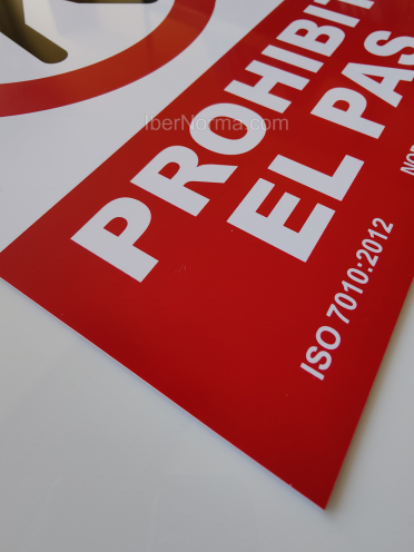 Senyal Prohibit el pas (Català - Catalán) - PVC - NMZ (Normaluz)