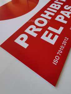 Senyal Prohibit el pas (Català - Catalán) - PVC - NMZ (Normaluz) 2